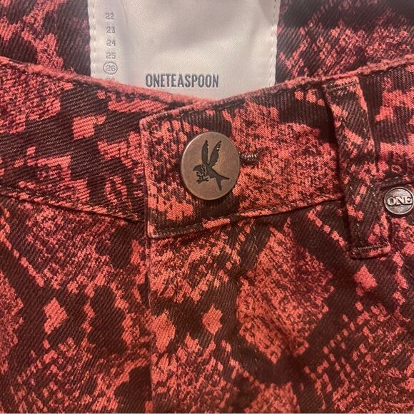 NWOT One Teaspoon Bonitas High Waist Denim Shorts - Python size 26 women's - Picture 13 of 16